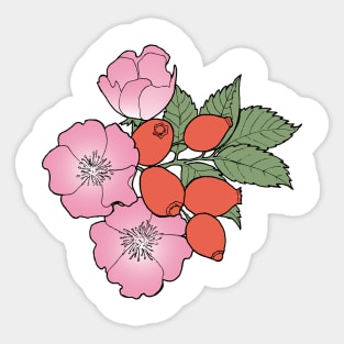 Dog Rose Sticker